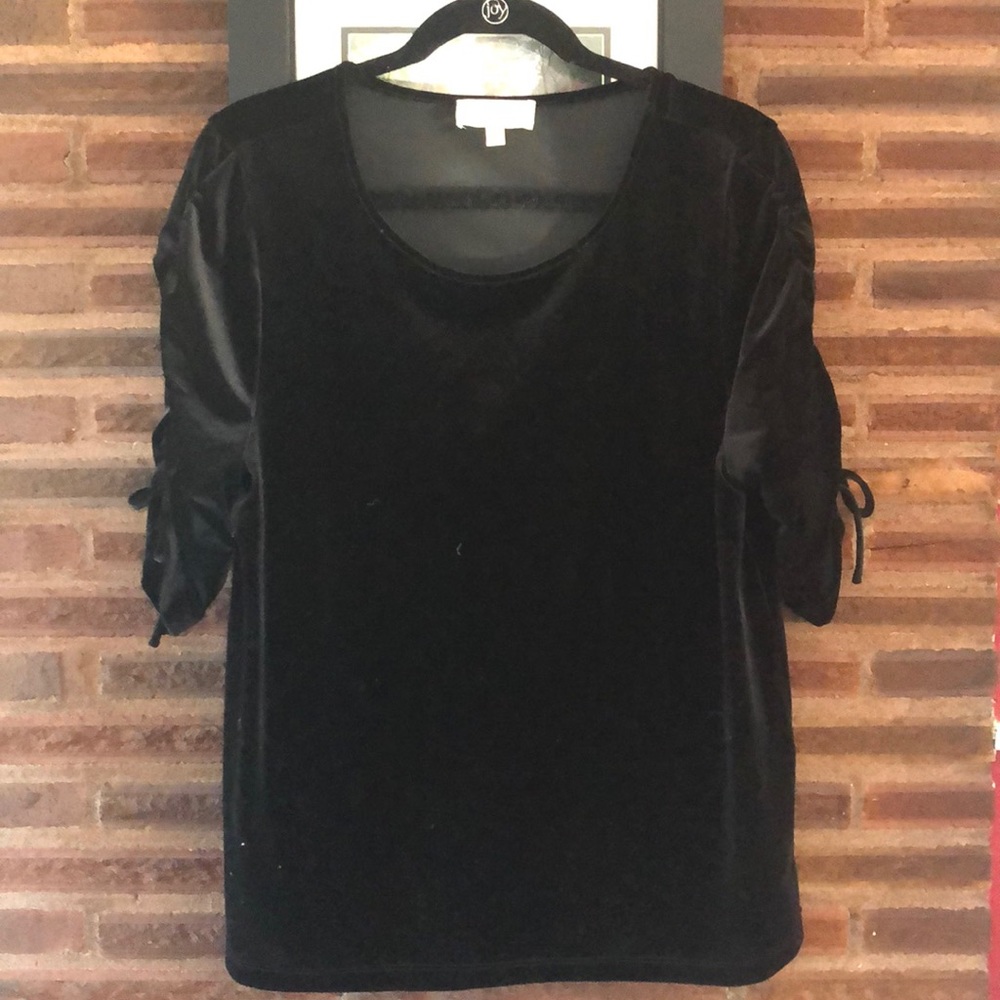 Anthropologie NWOT velvet fitted top.